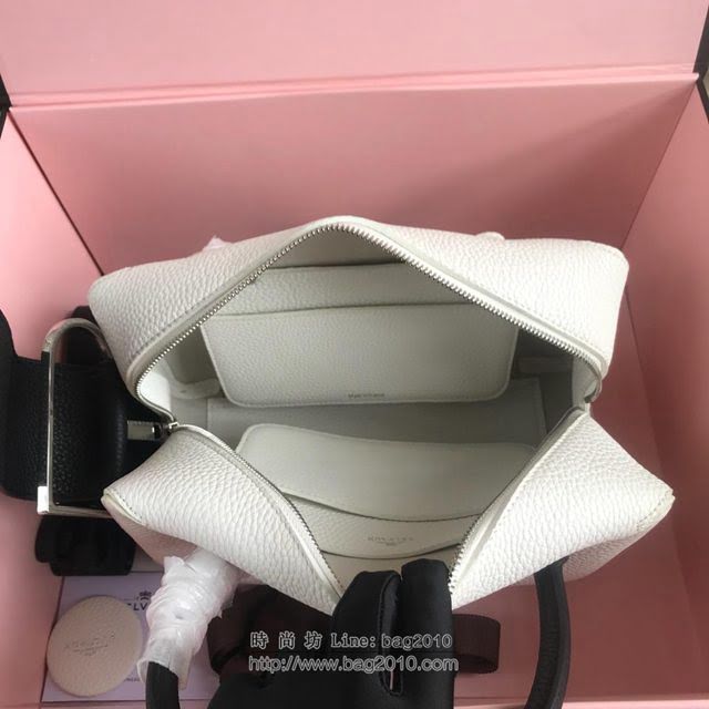 DELVAUX女包 Delvau單肩斜挎包 半手工Cool box 中號 德爾沃女手提包 手拎包 白黑  fcs1192